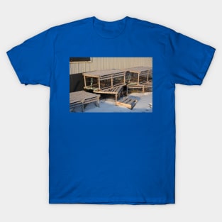 Lobster Pots In The Snow T-Shirt